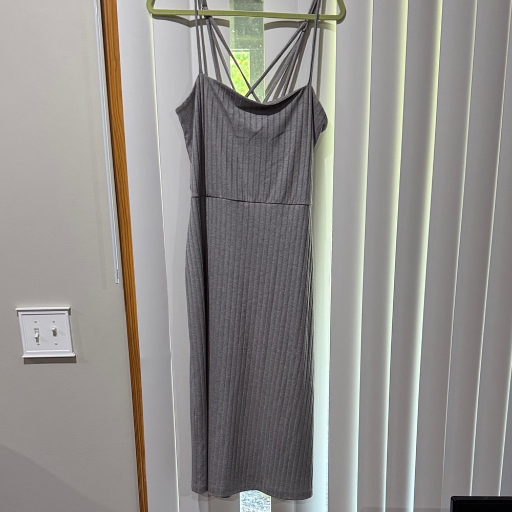 Socialite Gray Strapless Dress